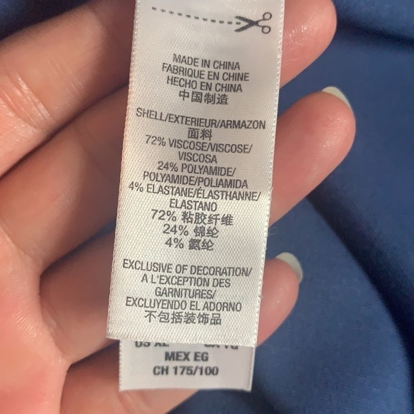 Juicy Couture Midnight Sea Blue/Black Color Block Dress Size XL - Picture 13 of 16